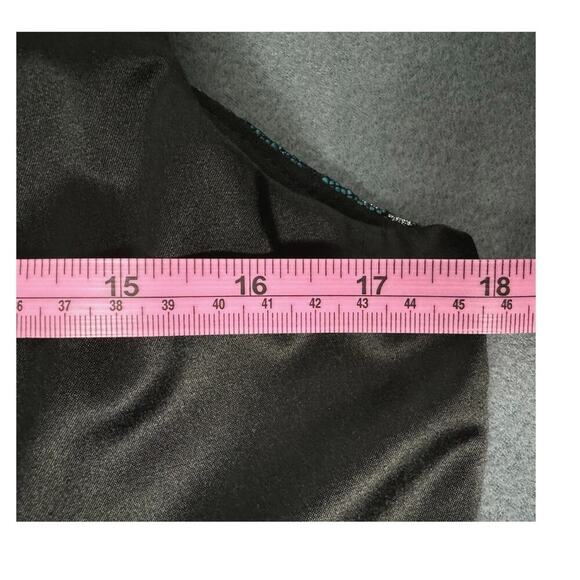 Fredericks of Hollywood Womens Dress‎ One Shoulder Ruched Sz M/L Black Lace USA - Picture 6 of 8